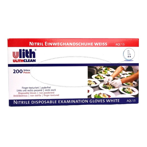 Nitril Handschuhe Größe L Weiß 200 Stück
