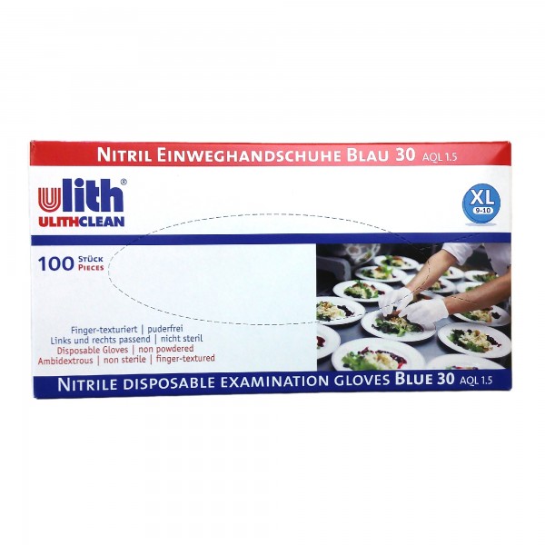 Nitril Einweghandschuhe Blau, 100 Stück, Größe XL