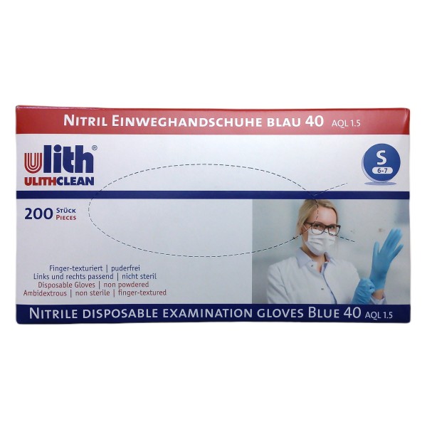 Nitril Handschuhe Größe S BLAU 200 Stück