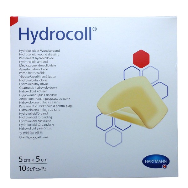 Hydrocoll Wundverband 5cm x 5 cm, 10 Stück