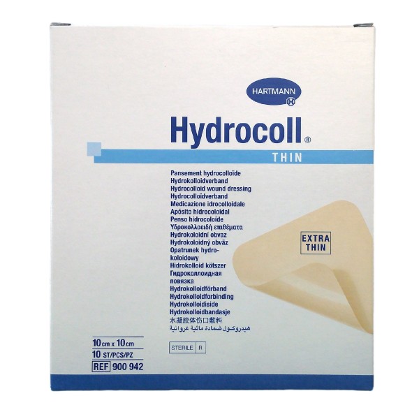 Hydrocoll thin Wundverband, 10 cm x 10 cm, 10 Stück